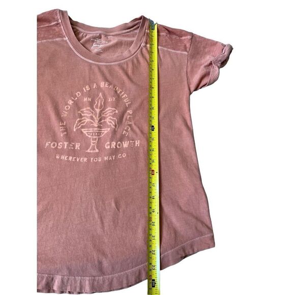 ANTHROPOLOGIE JASON YUN Graphic Peach t-shirt size S - Picture 5 of 8